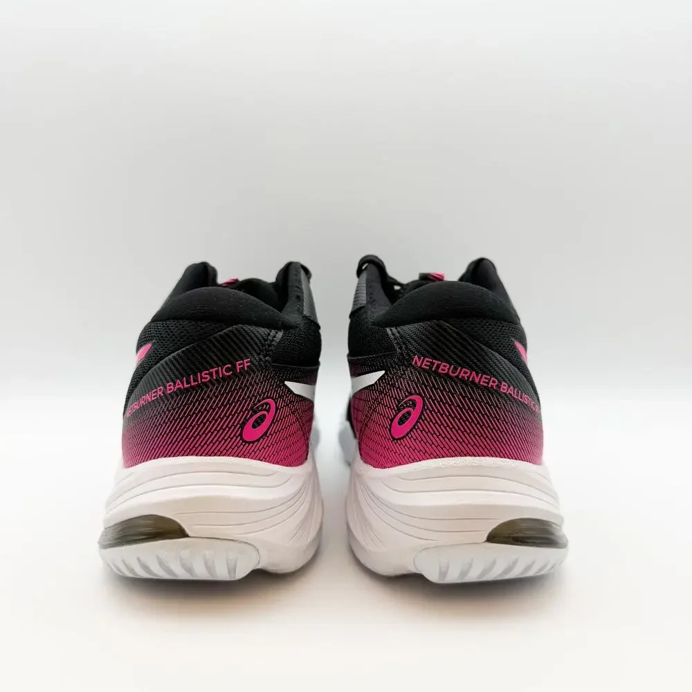 ASICS Womens Netburner Ballistic Ff Mt 3 Volleyball Shoes US 7 Black Pink NWOB